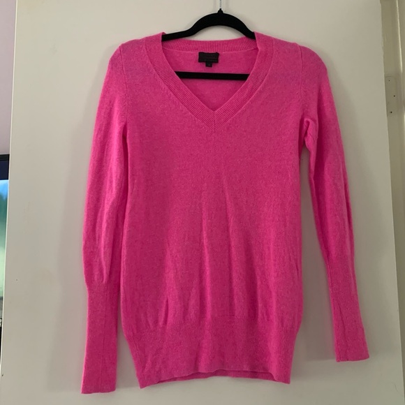 J. Crew Collection Italian Cashmere Pink Sweater Small - Picture 1 of 6